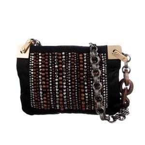 LANVIN Crystal Embellished Shoulder Bag